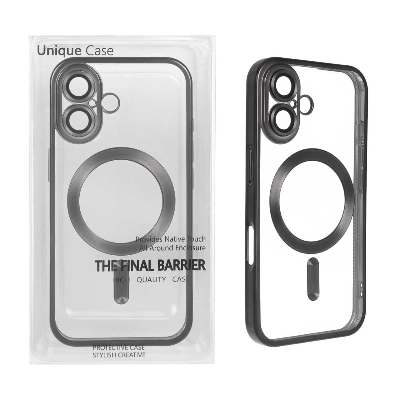 قاب مگ سیف لنزدار 16 نرمال مشکی