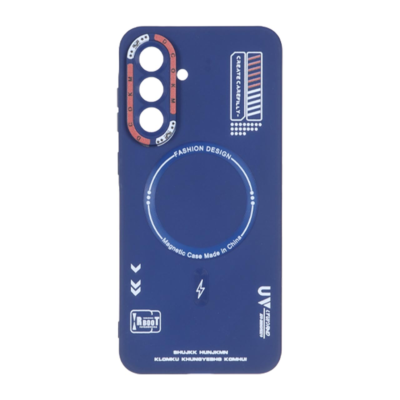 قاب Fashion Design طرح مگ سیف RT مدل Samsung Galaxy A56 / A36 - سرمه ای